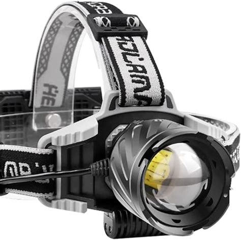 Lampe frontale rechargeable puissante .